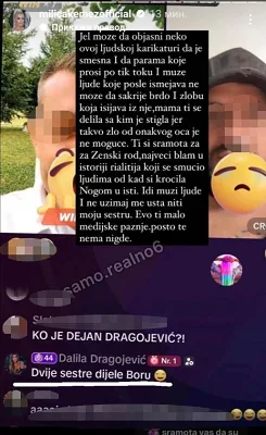 “MAMA TI SE DIJELILA S KIM JE STIGLA JER TI JE OTAC ZLO” Zadrugarka udarila na Dalilu
