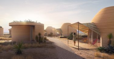 pustinjski kamp i stambeni projekat izgrađen tehnologijom 3d štampanja