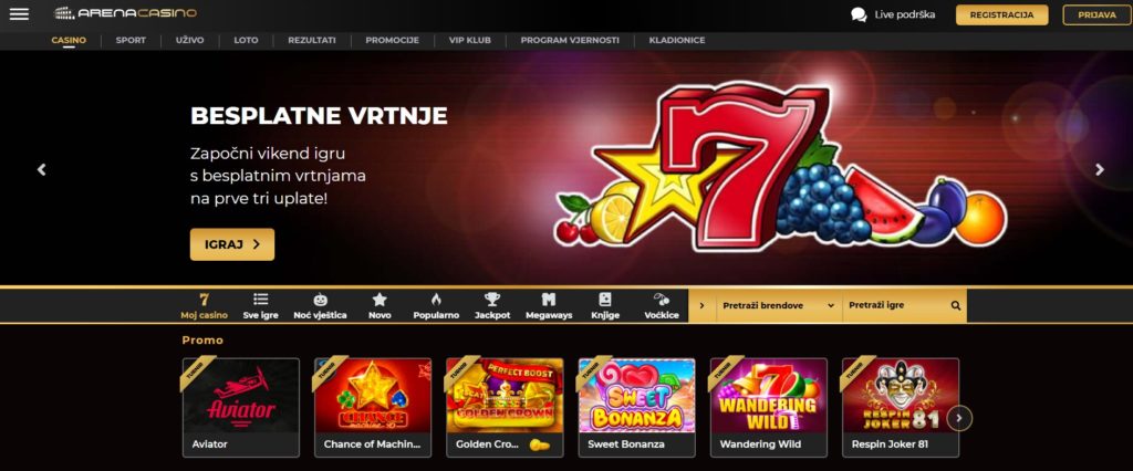 arena casino početna stranica