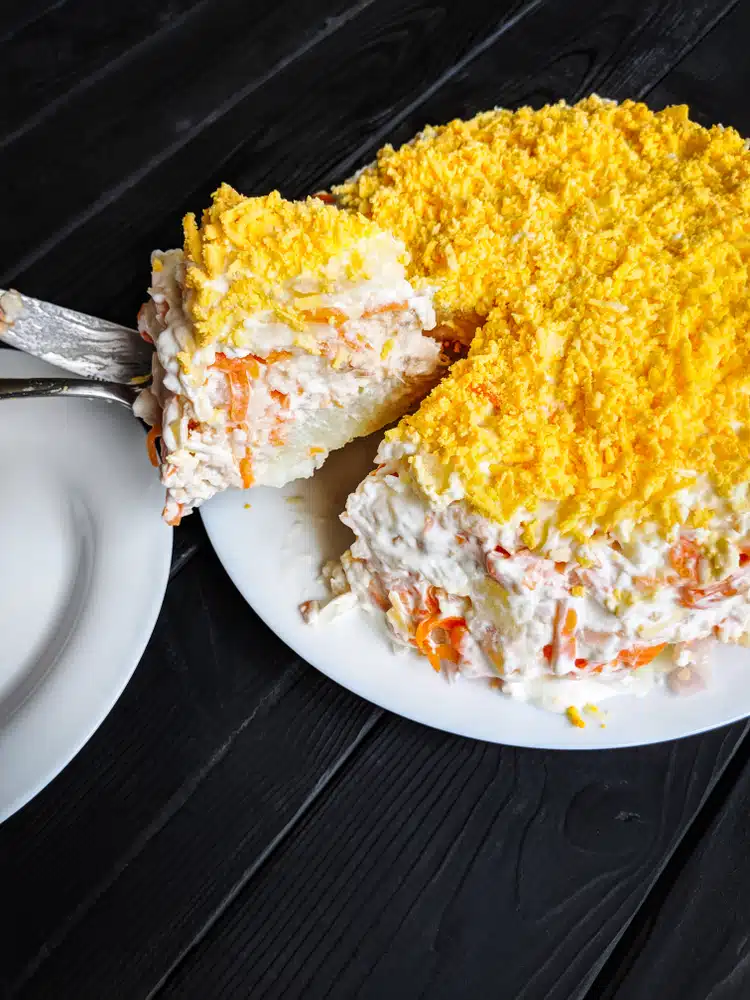 Salata Mimoza, originalni recept