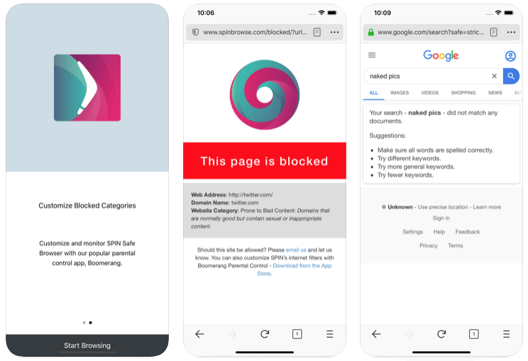 spin safe browser