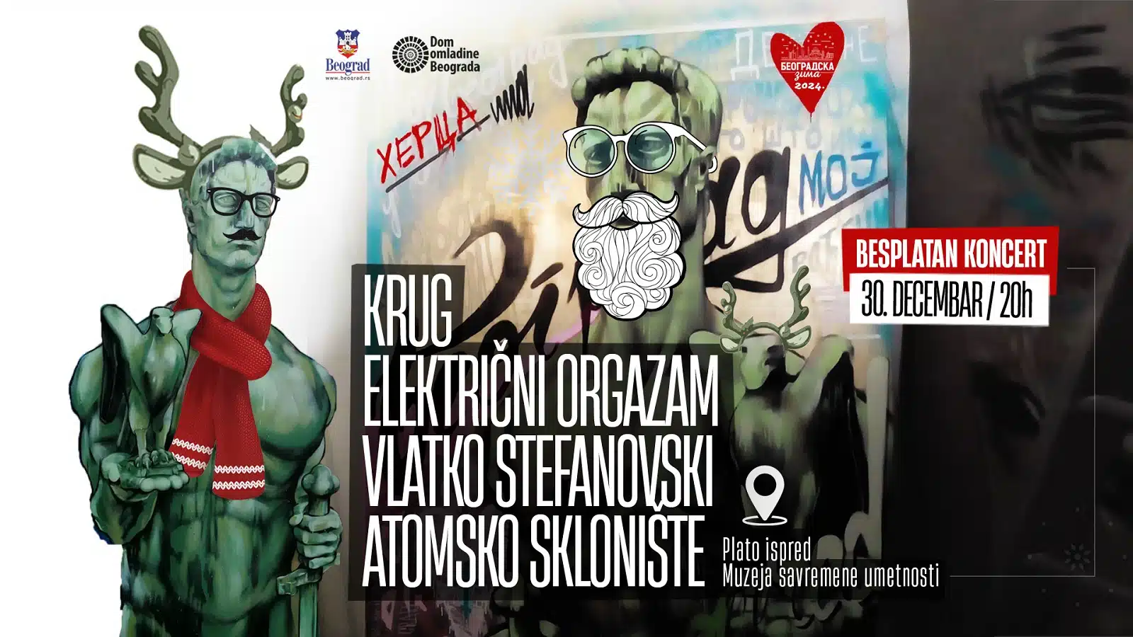 Beogradska zima: Besplatan koncert rock i pop legendi