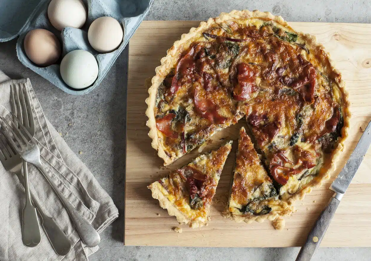 Tart sa slaninom i povrćem