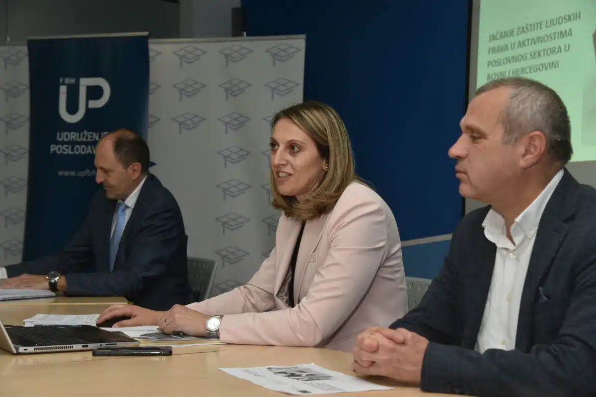 Predstavljen projekat „Jačanje zaštite ljudskih prava u aktivnostima poslovnog sektora u BiH“ kojeg provode UPFBiH i UPRS – Poslovne novine
