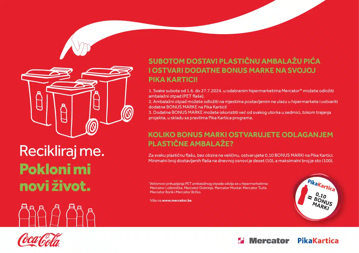 Coca-Cola i Mercator ponovo udruženi za svijet bez otpada – Poslovne novine