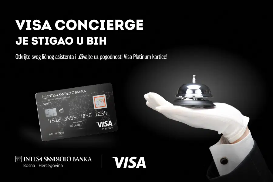 Visa Concierge stigao u BiH: Prvi digitalni lični asistent za korisnike Visa Platinum kartica Intesa Sanpaolo Banke – Business Magazine