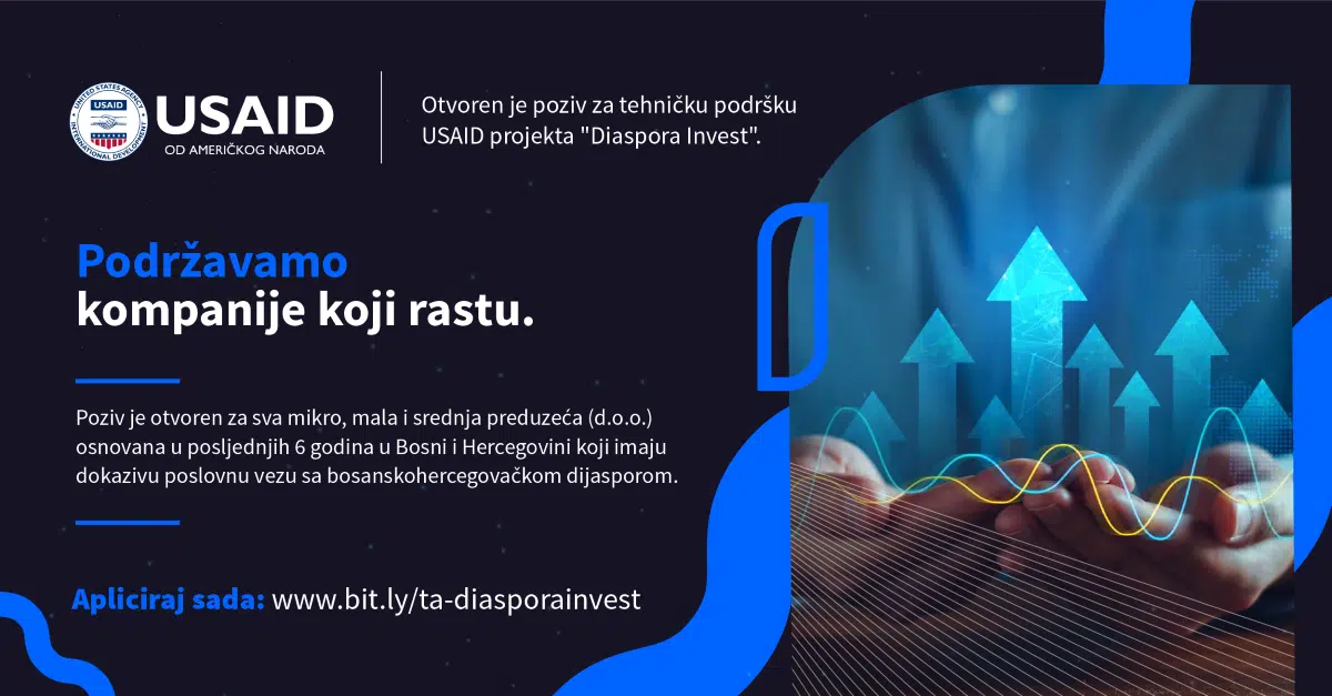 USAID otvorio natječaj za tehničku podršku kompanijama sa dijasporom – Poslovne novine