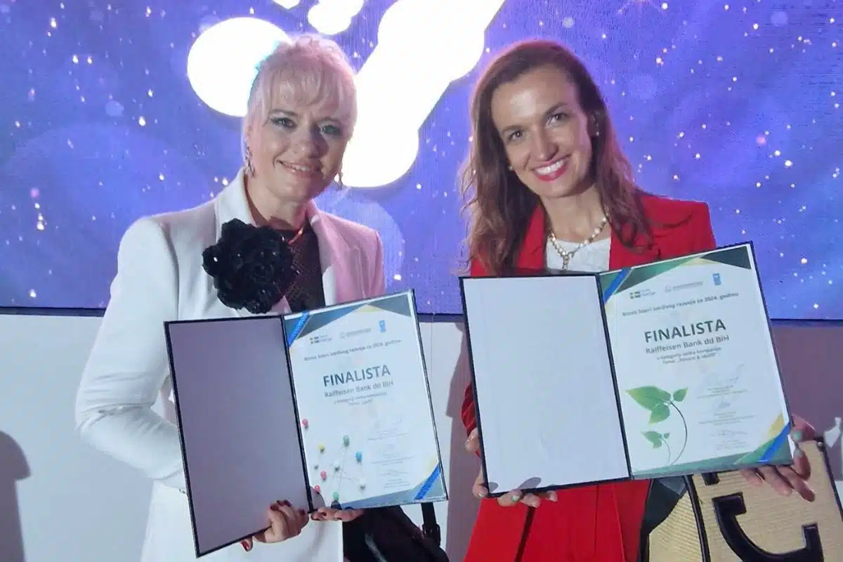 RAIFFEISEN MEĐU TOP 5 BIZNIS LIDERA ODRŽIVOG RAZVOJA U BIH – Časopis O Biznisu