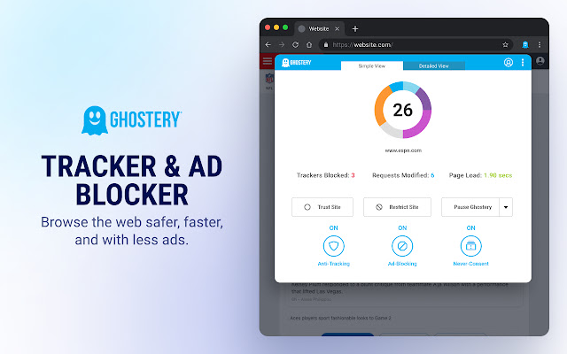 uBlock Origin se gasi, ali 4 bloka za blokiranje oglasa su i dalje dostupna na Chromeu ghostery