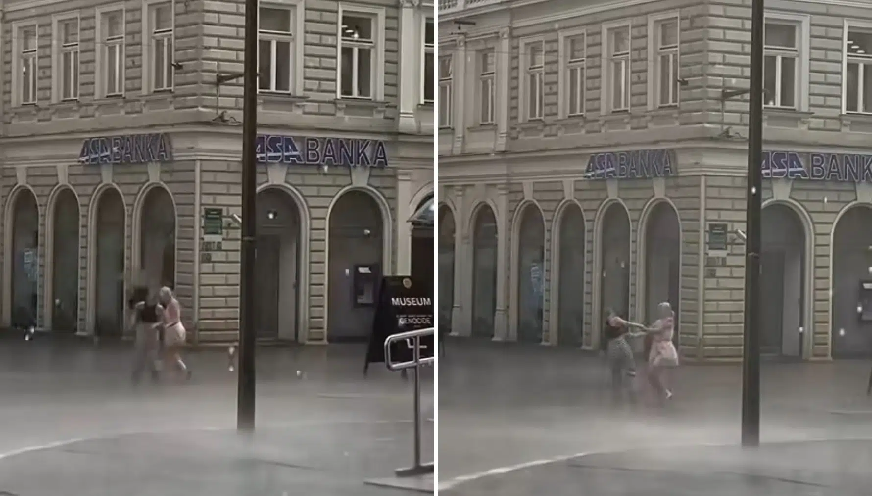Njih dvoje su uživali u kiši: Pogledajte ples djevojaka u Sarajevu