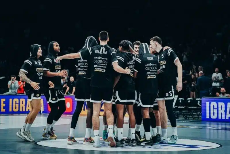 PARTIZAN POČEO ABA SEZONU: Crno-beli ubjedljivi protiv Čačana, Duljaj gledao sa tribina (FOTO)
