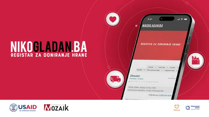 Digitalni registar za doniranje hrane Nikogladan.ba - Poslovne novine: Isti
