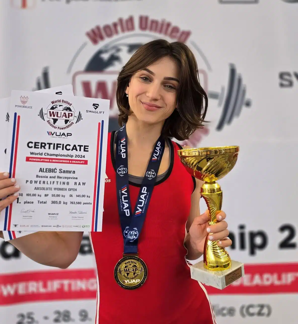 Samra Alebić oborila svjetski rekord u čučnju i postala najbolja na SP-u u powerliftingu.