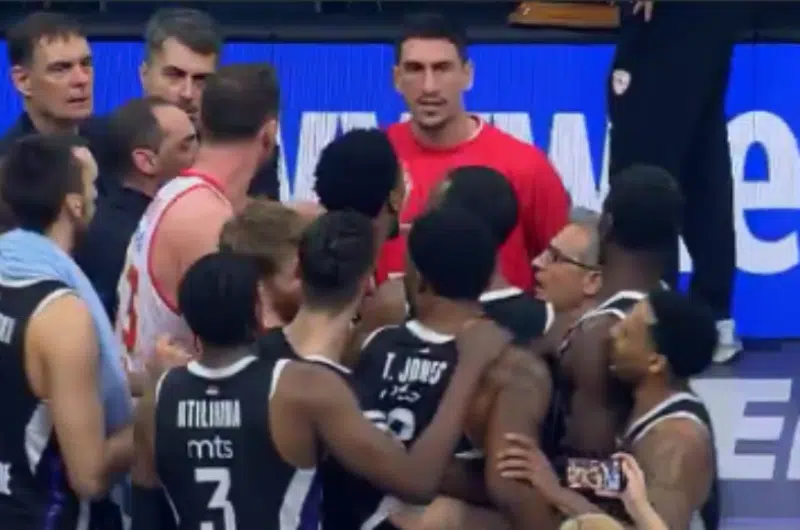 ŽARKO NAKON UTAKMICE: Barcokas u sukobu s igračem Partizana! (VIDEO)