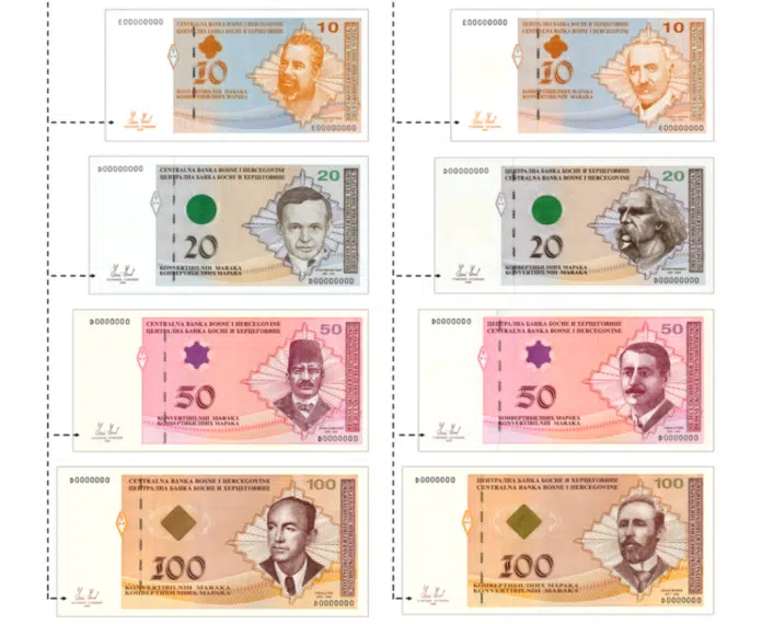 Centralna banka BiH objavila koje novčanice ostaju u upotrebi, a