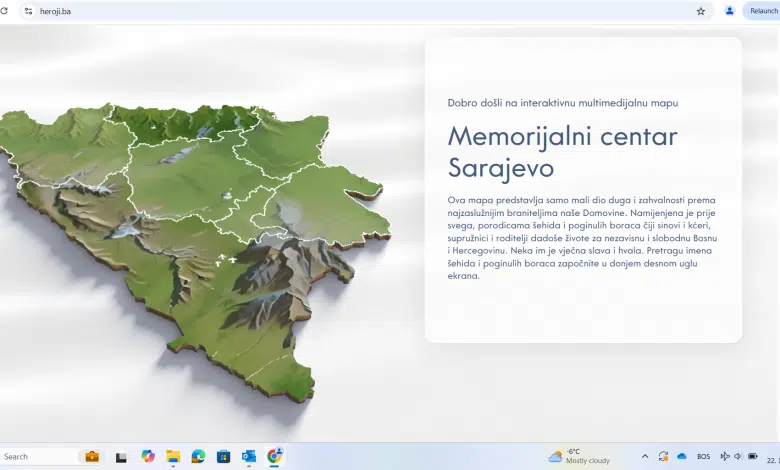 Memorijalni centar Sarajevo: U toku je ispravljanje softverske greške na platformi heroji.ba