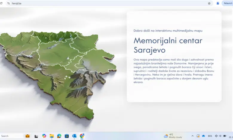 Paltforma „Heroji.ba”, online mapa i registar o šehidima i poginulim braniteljima dostupni javnosti