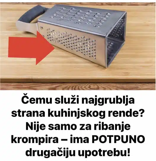 Čemu služi najgrublja strana kuhinjskog rende? Nije samo za ribanje