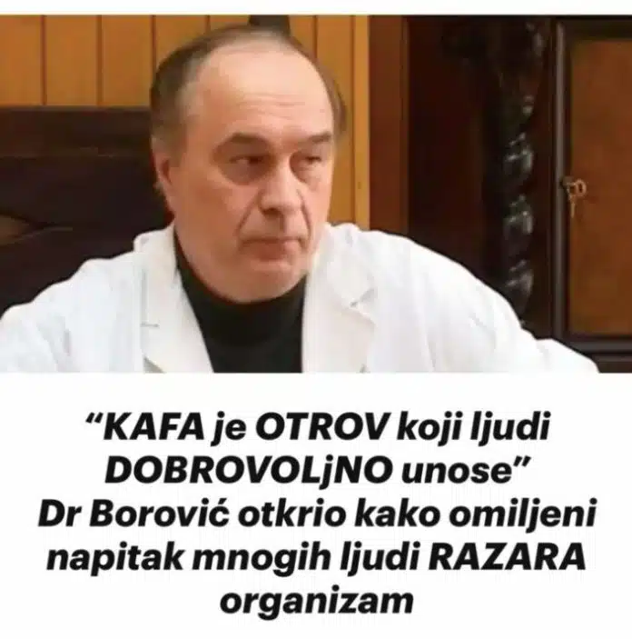 “KAFA je 0TR0V koji ljudi D0BR0VOLJN0 unose” Dr Borović 0TKRI0