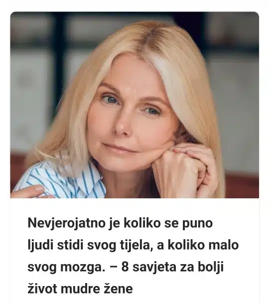 Nevjerojatno je koliko se puno ljudi stidi svog tijela, a