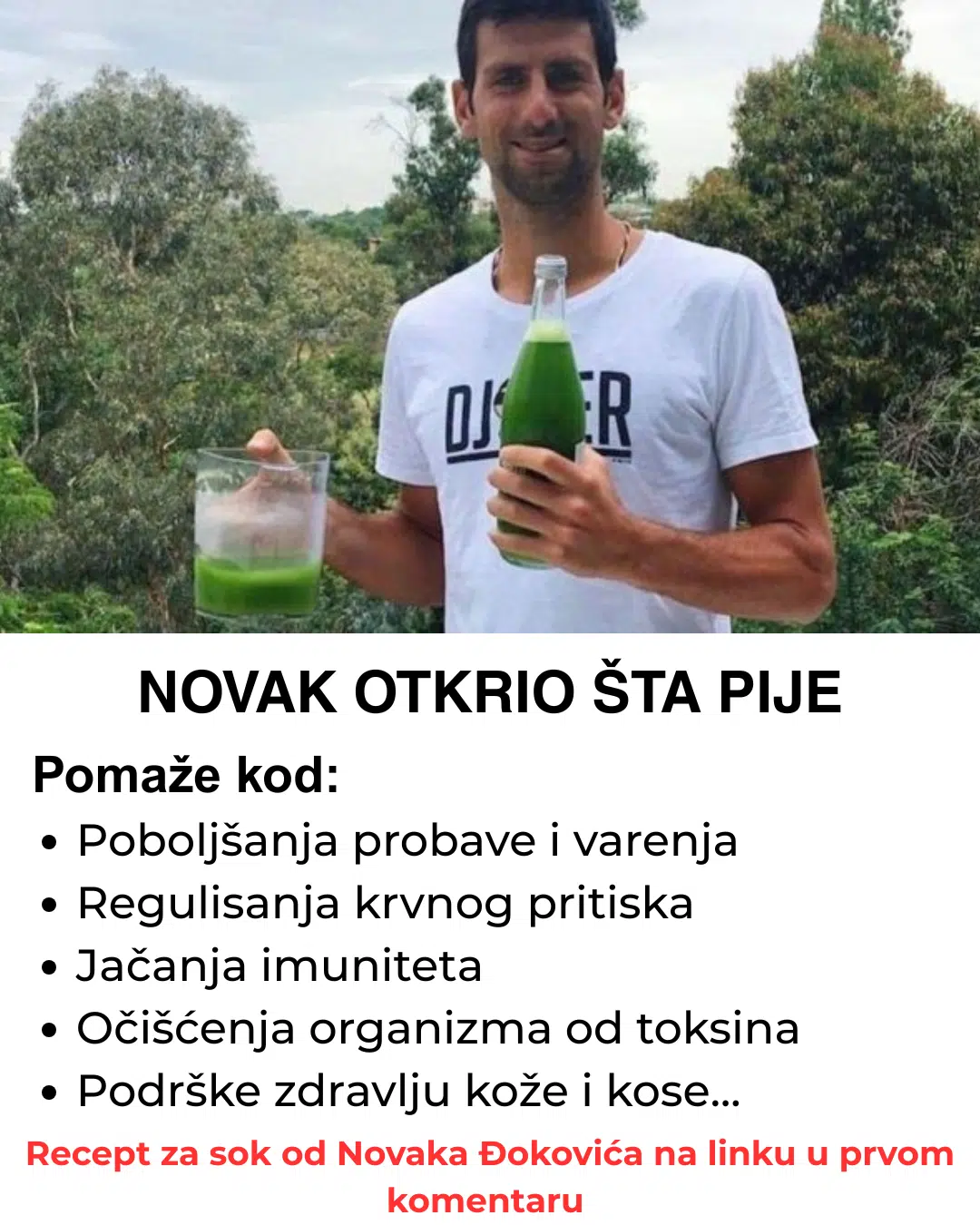 Zbog ovog soka puca od zdravlja – Napokon otkrio šta pije, a jednostavno se pravi