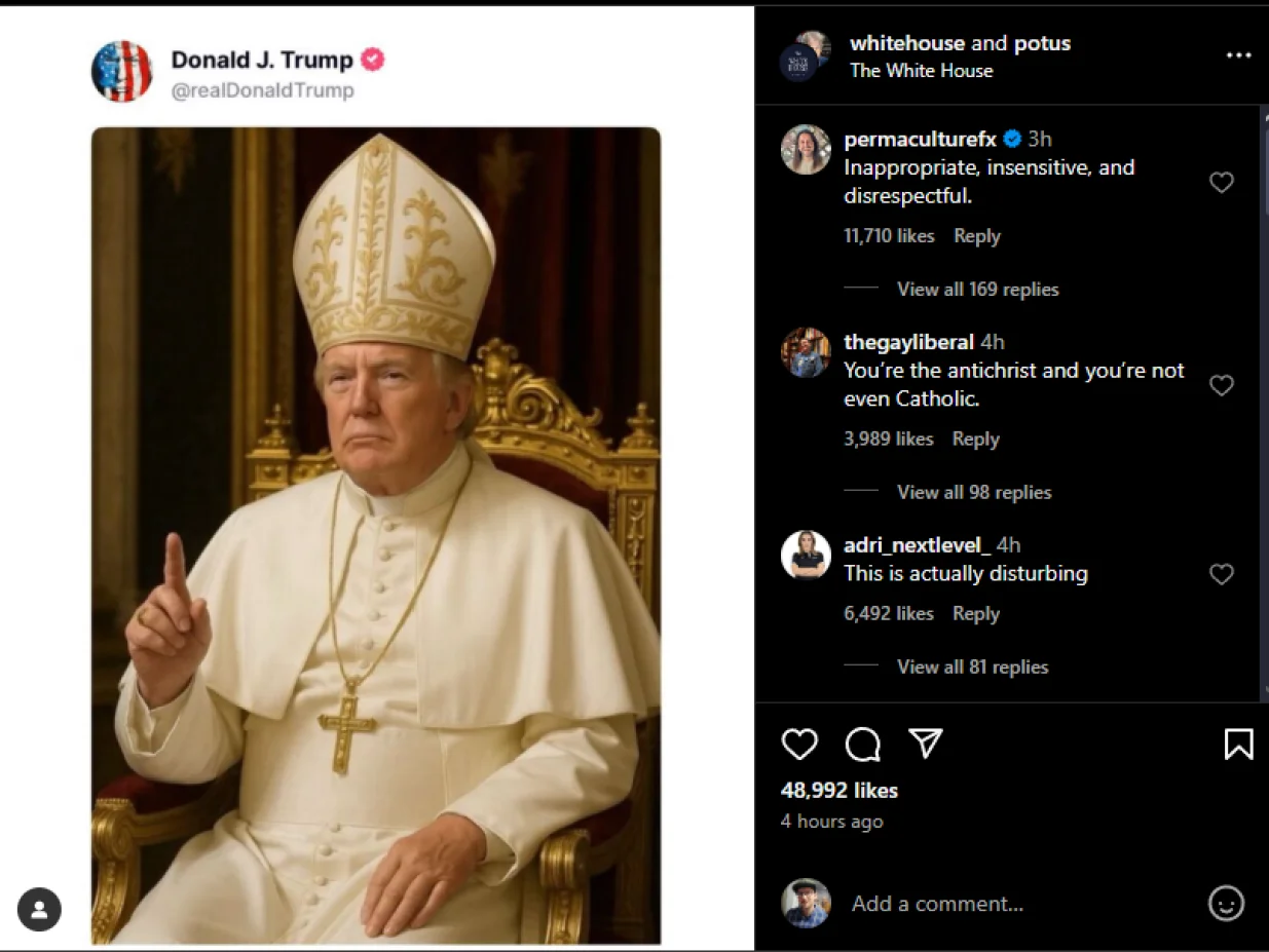 Instagram, Bijela kuća, Donald Trump, tata / snimka zaslona