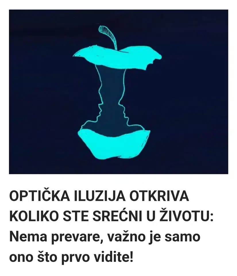 OPTIČKA ILUZIJA OTKRIVA KOLIKO STE SREĆNI U ŽIVOTU: Nema prevare, važno je samo ono što prvo vidite!