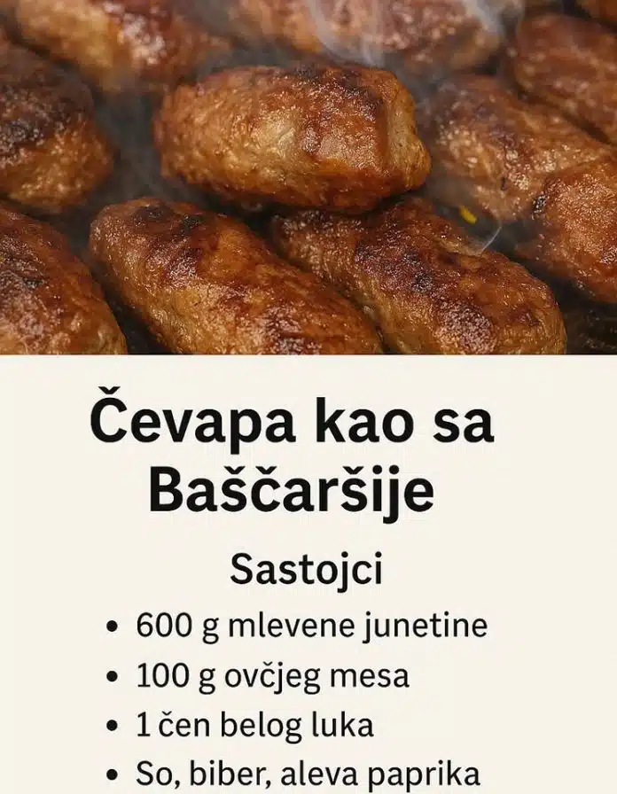 Tajna savršenih ćevapa: Napravite ih kod kuće kao iz najboljeg