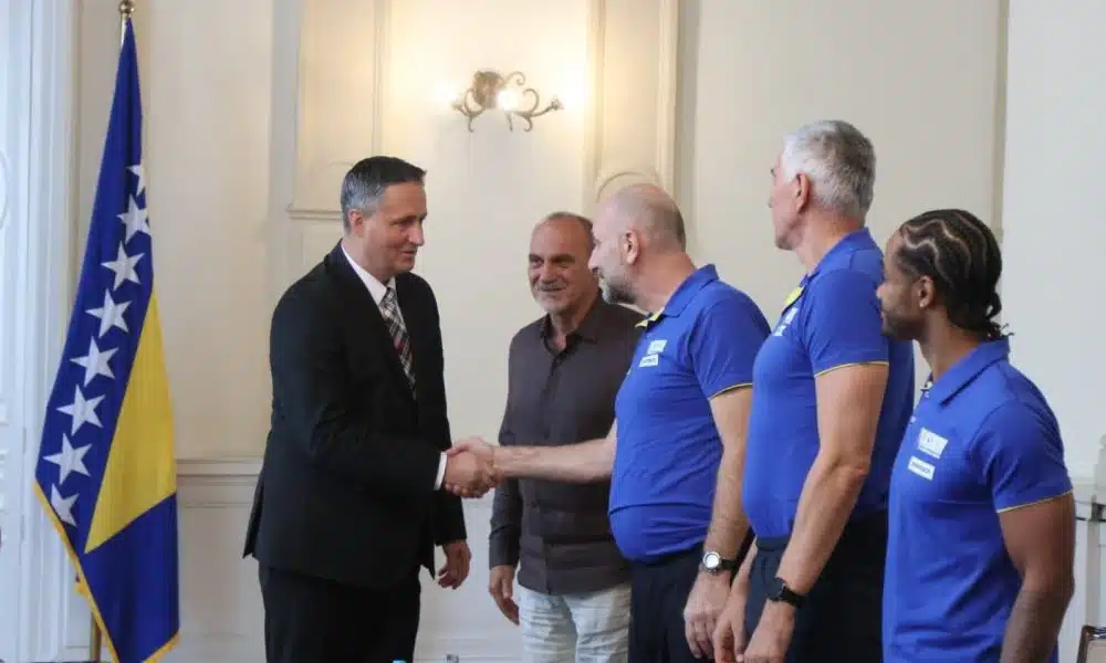 Bećirović organizirao svečani prijem za košarkaše BiH pred odlazak na Eurobasket