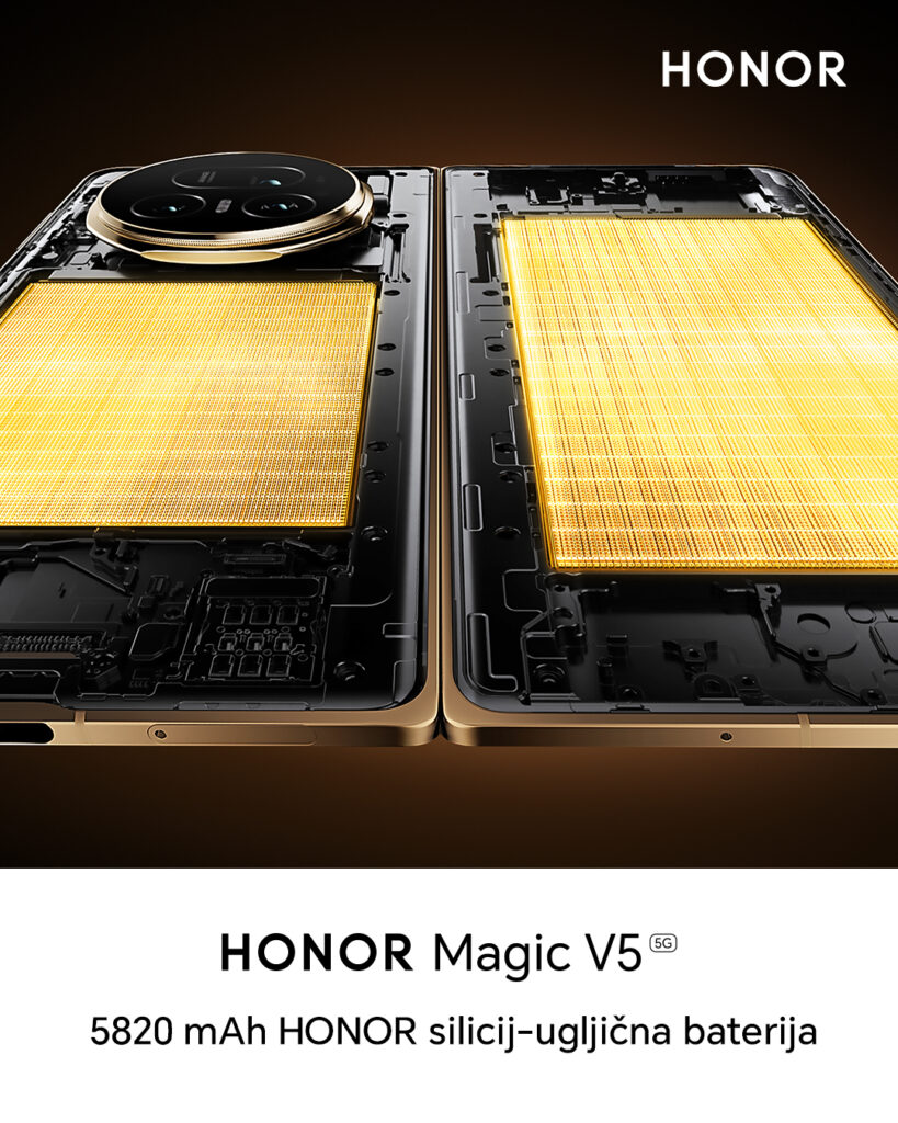 HONOR Magic V5 5820 mAh silicij ugljicna baterija