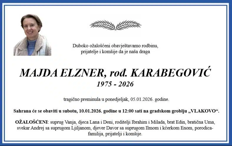 Žena koju je ubilo drvo na Grbavici je Majda Elzner