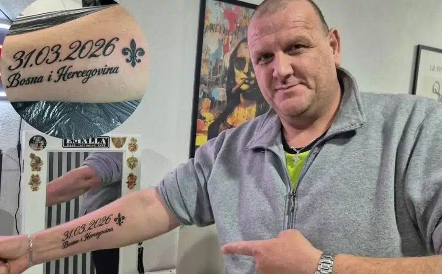 Zoran iz Tuzle istetovirao je jučerašnji datum i ljiljan kao trajni podsjetnik na uspjeh Zmajeva!