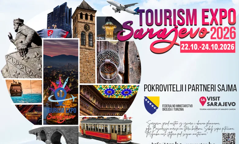 Sarajevo od 22. do 24. oktobra domaćin međunarodnog sajma turizma – Tourism Expo Sarajevo 2026
