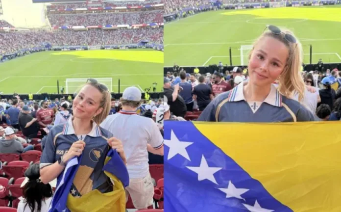 Supruga bivšeg reprezentativca SAD-a bodrila reprezentaciju BiH na Svjetskom prvenstvu: