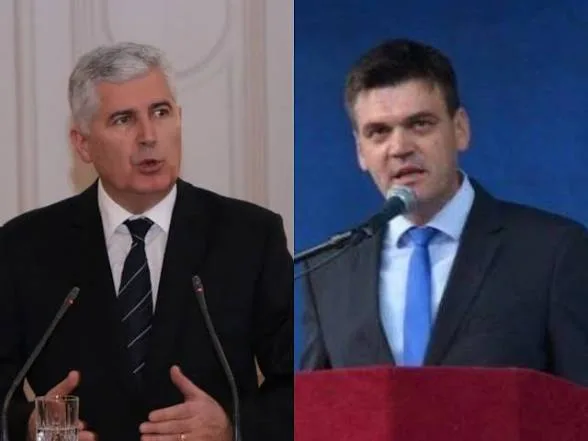 Predsjednik HDZ-1990 Ilija Cvitanovic porcio Predsjedniku HNS -a Draganu Covicu